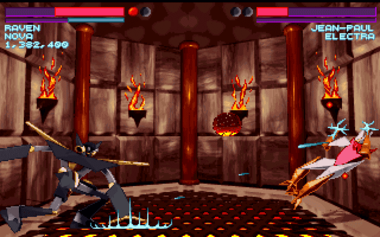 Gameplay screen of One Must Fall 2097 (8/8) Gameplay screen of One Must Fall 2097 (8/8)