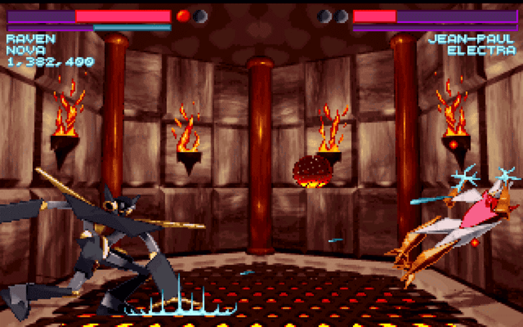 Gameplay screen of One Must Fall 2097 (8/8) Gameplay screen of One Must Fall 2097 (8/8)