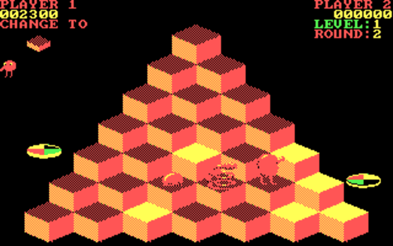 Gameplay screen of Q*bert (4/4) Gameplay screen of Q*bert (4/4)