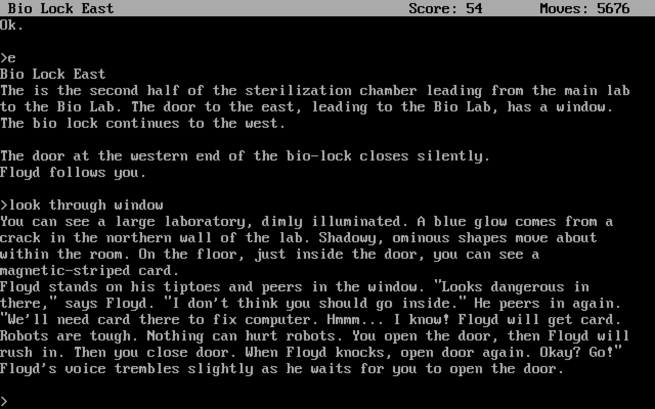 Gameplay screen of Planetfall (4/4) Gameplay screen of Planetfall (4/4)