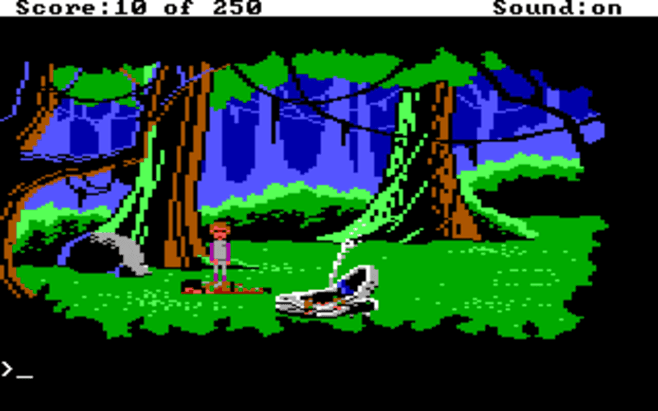 Gameplay screen of Space Quest II: Chapter II - Vohaul's Revenge (4/8) Gameplay screen of Space Quest II: Chapter II - Vohaul's Revenge (4/8)