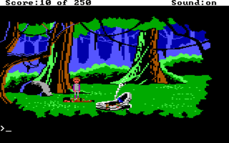 Gameplay screen of Space Quest II: Chapter II - Vohaul's Revenge (4/8) Gameplay screen of Space Quest II: Chapter II - Vohaul's Revenge (4/8)