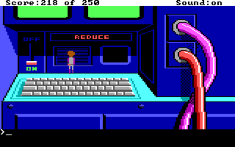 Gameplay screen of Space Quest II: Chapter II - Vohaul's Revenge (7/8) Gameplay screen of Space Quest II: Chapter II - Vohaul's Revenge (7/8)