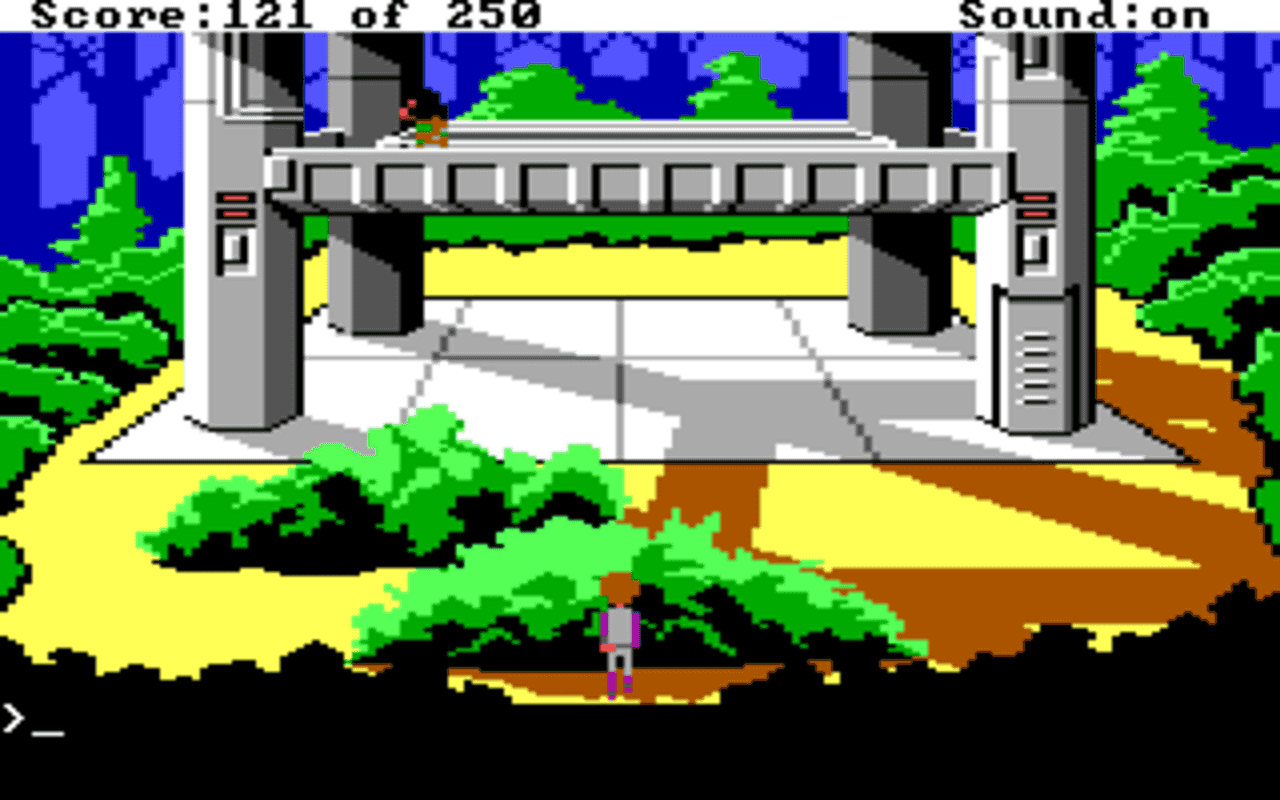 Gameplay screen of Space Quest II: Chapter II - Vohaul's Revenge (5/8) Gameplay screen of Space Quest II: Chapter II - Vohaul's Revenge (5/8)