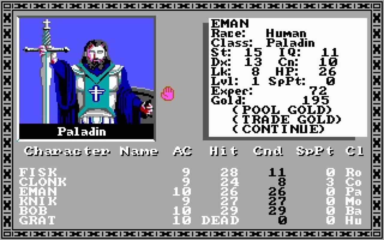 Gameplay screen of The Bard's Tale: Tales of the Unknown (7/8) Gameplay screen of The Bard's Tale: Tales of the Unknown (7/8)