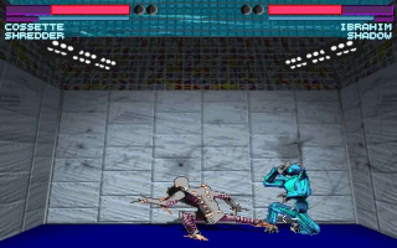 Gameplay screen of One Must Fall 2097 (7/8) Gameplay screen of One Must Fall 2097 (7/8)