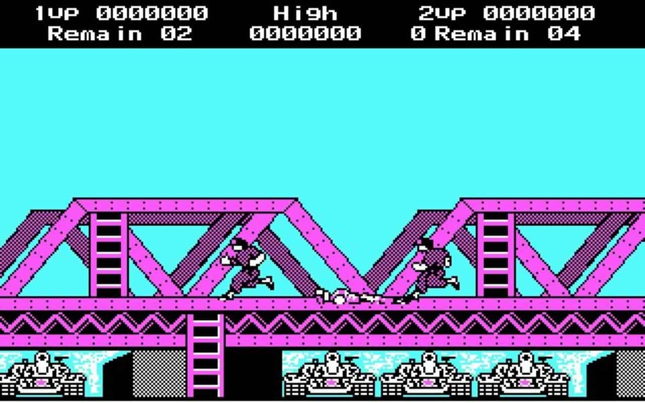 Gameplay screen of Rush'n Attack (1/4) Gameplay screen of Rush'n Attack (1/4)