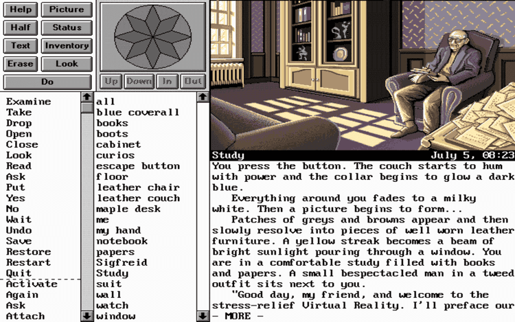 Gameplay screen of Frederik Pohl's Gateway (5/8) Gameplay screen of Frederik Pohl's Gateway (5/8)