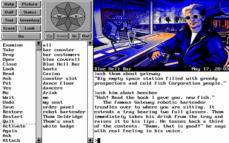 Gameplay screen of Frederik Pohl's Gateway (1/8) Gameplay screen of Frederik Pohl's Gateway (1/8)
