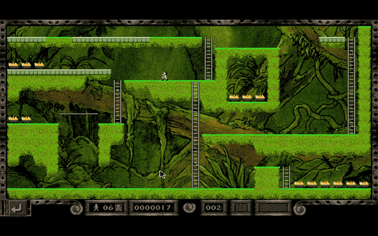 Gameplay screen of Lode Runner: The Legend Returns (1/8) Gameplay screen of Lode Runner: The Legend Returns (1/8)