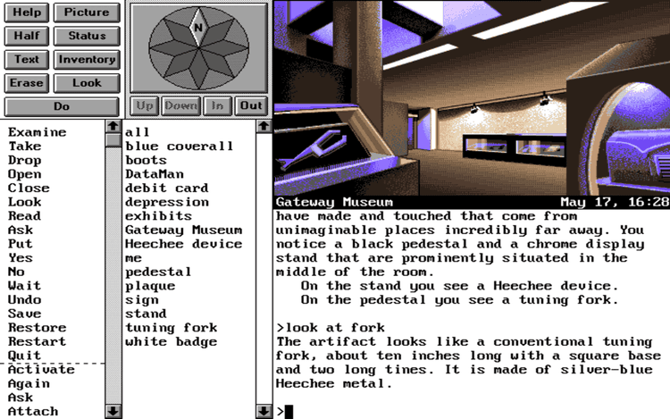 Gameplay screen of Frederik Pohl's Gateway (3/8) Gameplay screen of Frederik Pohl's Gateway (3/8)