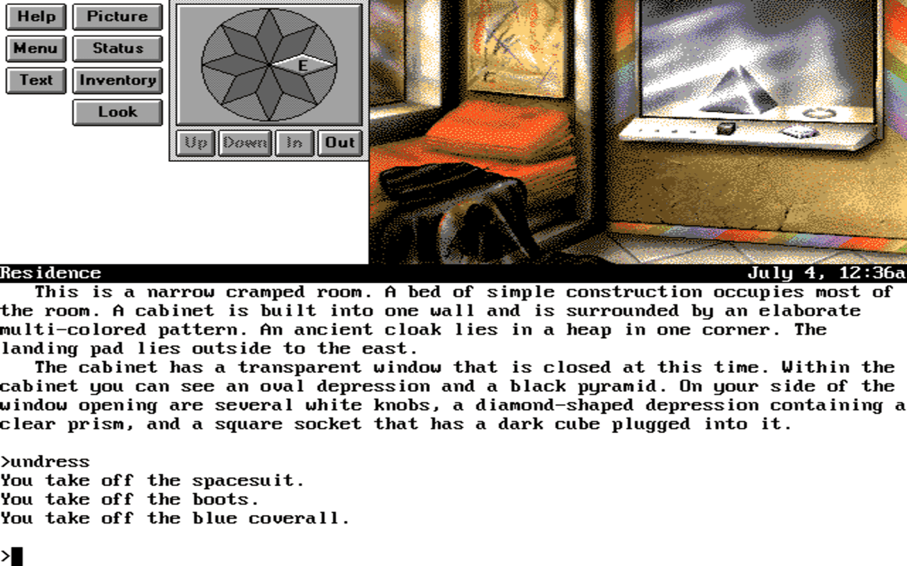 Gameplay screen of Frederik Pohl's Gateway (4/8) Gameplay screen of Frederik Pohl's Gateway (4/8)