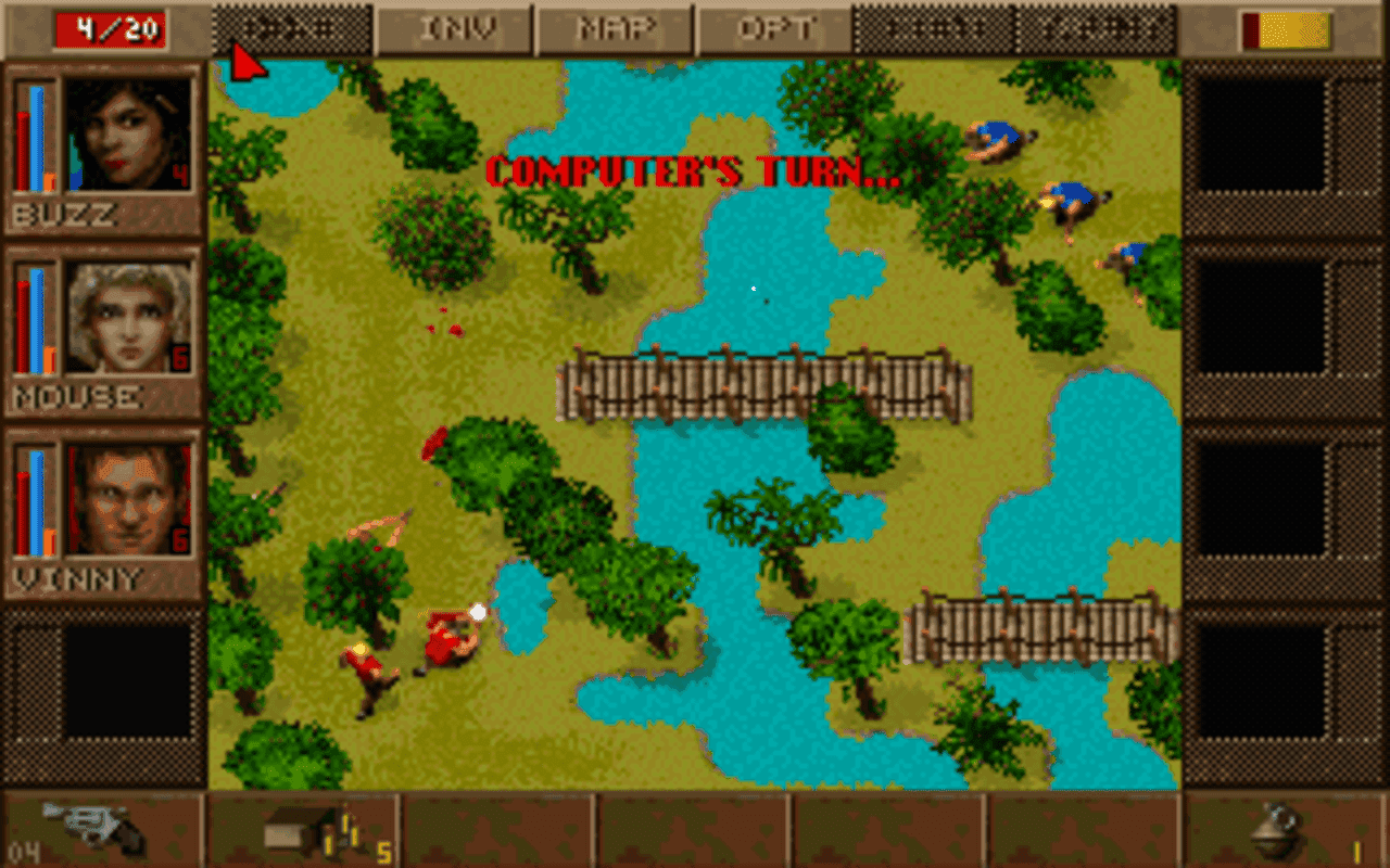 Gameplay screen of Jagged Alliance: Deadly Games (6/8) Gameplay screen of Jagged Alliance: Deadly Games (6/8)