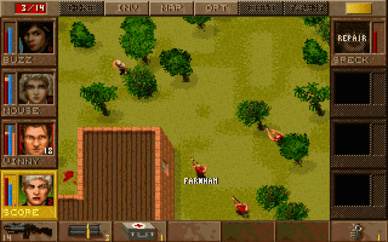 Gameplay screen of Jagged Alliance: Deadly Games (5/8) Gameplay screen of Jagged Alliance: Deadly Games (5/8)