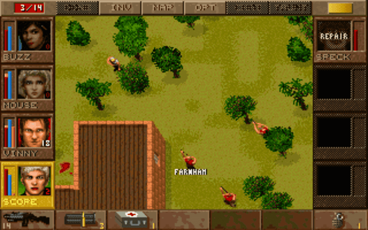 Gameplay screen of Jagged Alliance: Deadly Games (5/8) Gameplay screen of Jagged Alliance: Deadly Games (5/8)