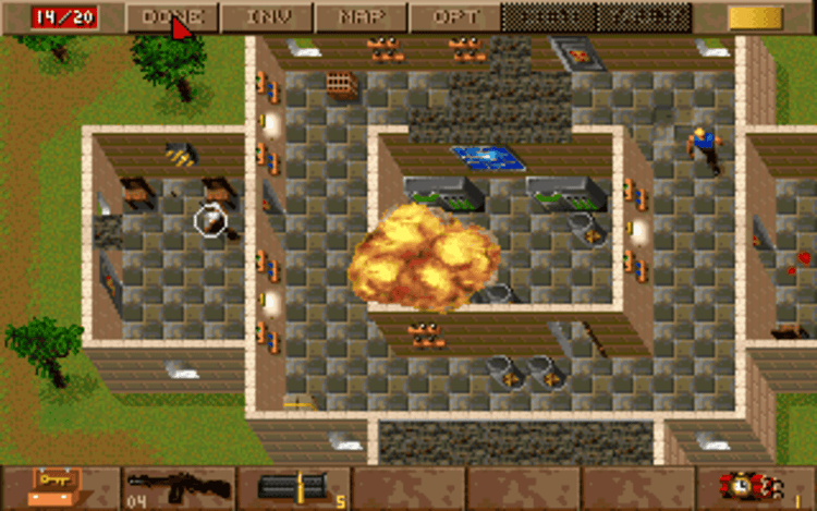 Gameplay screen of Jagged Alliance: Deadly Games (4/8) Gameplay screen of Jagged Alliance: Deadly Games (4/8)