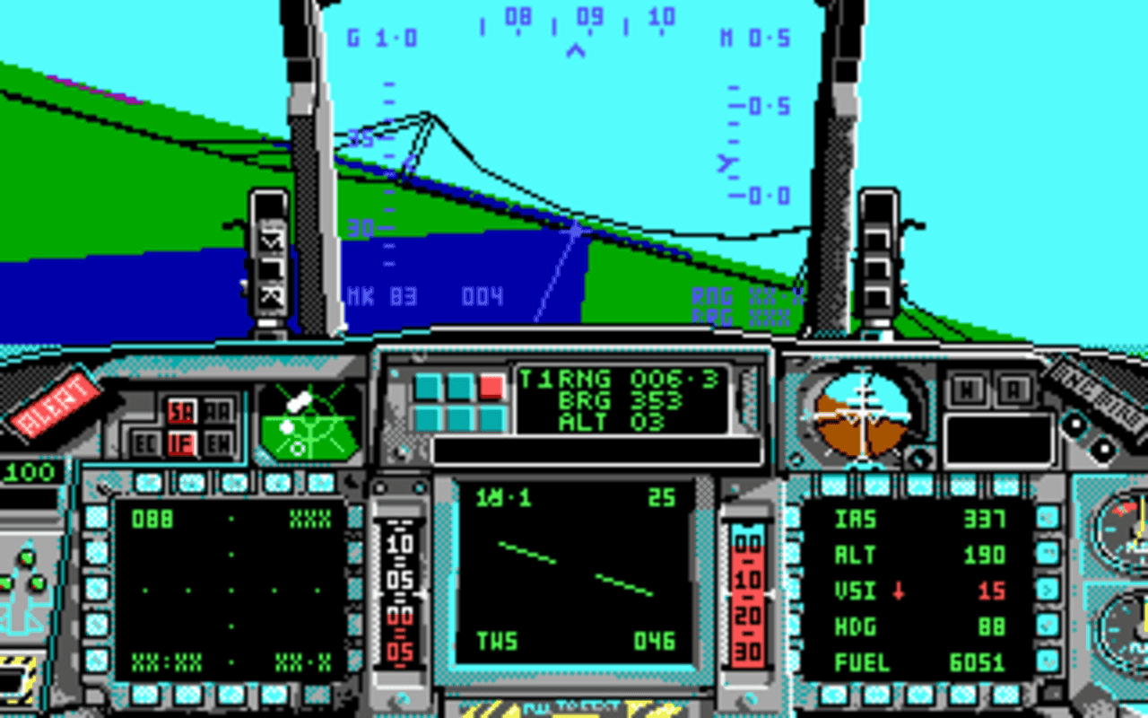Gameplay screen of F-16 Combat Pilot (7/8) Gameplay screen of F-16 Combat Pilot (7/8)