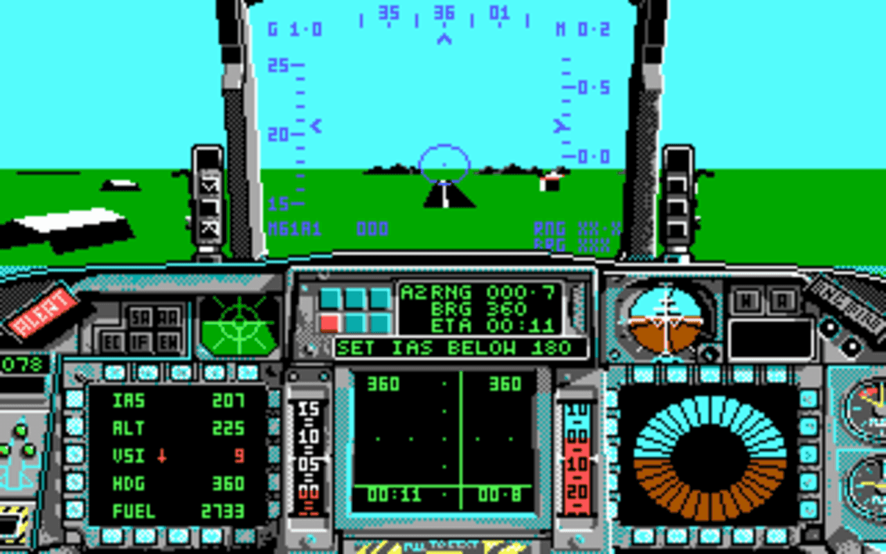 Gameplay screen of F-16 Combat Pilot (2/8) Gameplay screen of F-16 Combat Pilot (2/8)