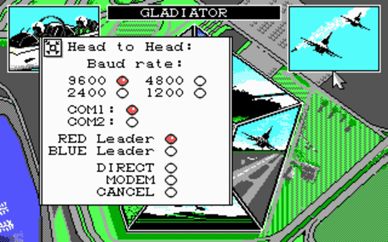 Gameplay screen of F-16 Combat Pilot (1/8) Gameplay screen of F-16 Combat Pilot (1/8)