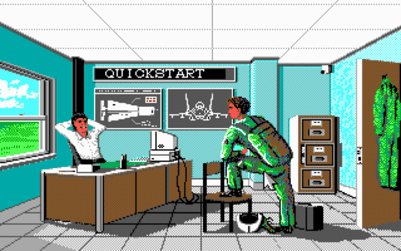 Gameplay screen of F-16 Combat Pilot (8/8) Gameplay screen of F-16 Combat Pilot (8/8)