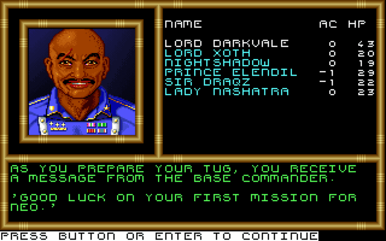 Gameplay screen of Buck Rogers: Countdown to Doomsday (5/8) Gameplay screen of Buck Rogers: Countdown to Doomsday (5/8)