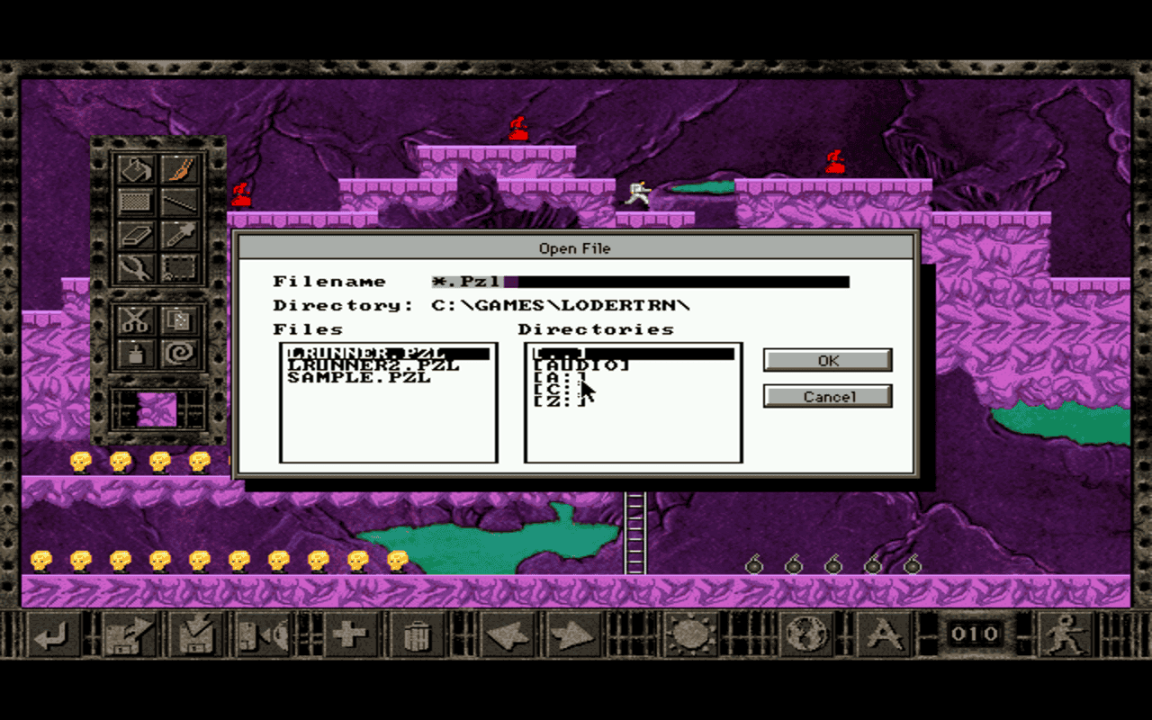 Gameplay screen of Lode Runner: The Legend Returns (3/8) Gameplay screen of Lode Runner: The Legend Returns (3/8)