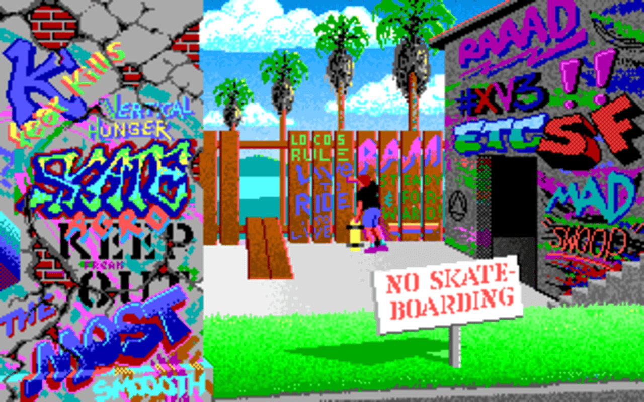 Gameplay screen of California Games II (8/8) Gameplay screen of California Games II (8/8)