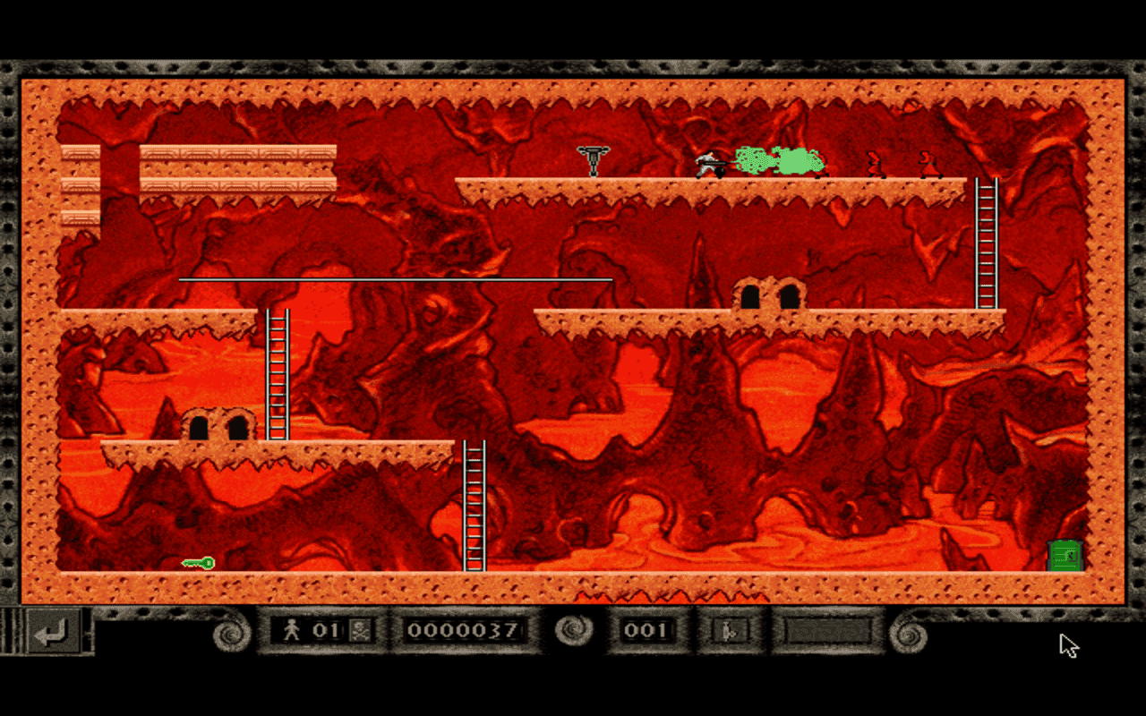 Gameplay screen of Lode Runner: The Legend Returns (7/8) Gameplay screen of Lode Runner: The Legend Returns (7/8)