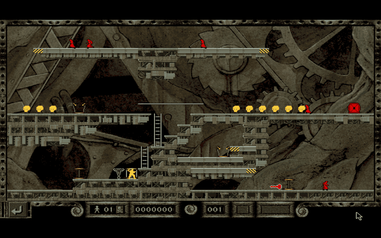 Gameplay screen of Lode Runner: The Legend Returns (5/8) Gameplay screen of Lode Runner: The Legend Returns (5/8)