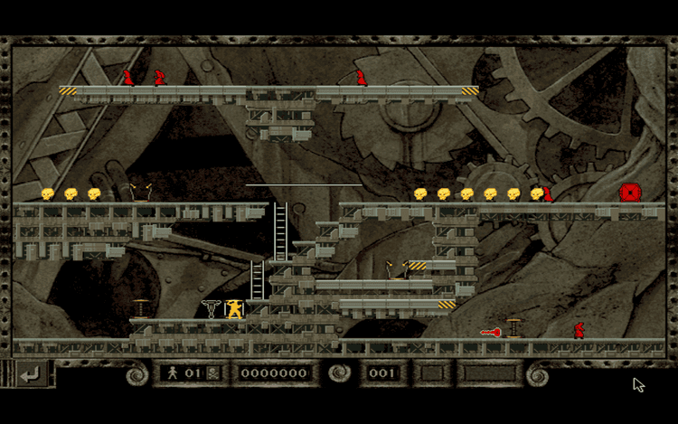 Gameplay screen of Lode Runner: The Legend Returns (5/8) Gameplay screen of Lode Runner: The Legend Returns (5/8)