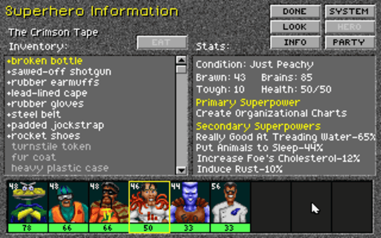 Gameplay screen of Superhero League of Hoboken (3/8) Gameplay screen of Superhero League of Hoboken (3/8)