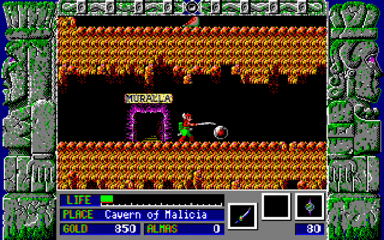 Gameplay screen of Zeliard (6/8) Gameplay screen of Zeliard (6/8)