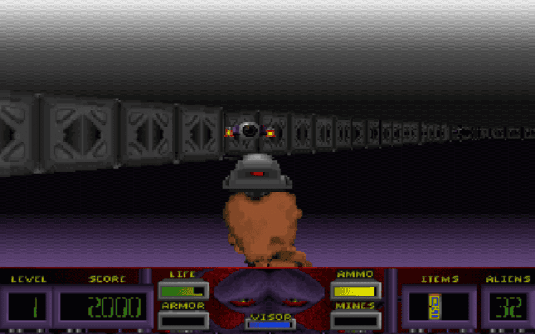 Gameplay screen of Corridor 7: Alien Invasion (2/8) Gameplay screen of Corridor 7: Alien Invasion (2/8)