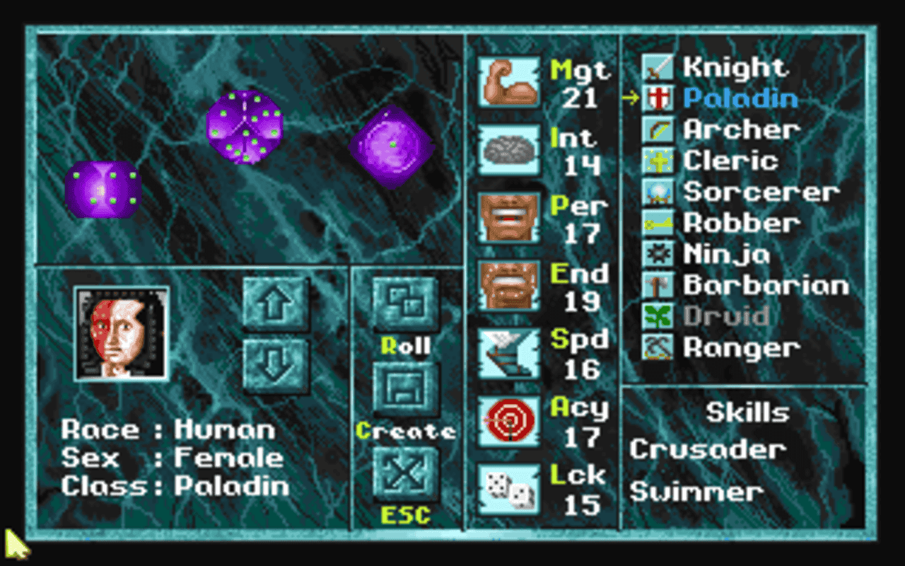 Gameplay screen of Might and Magic: Darkside of Xeen (1/8) Gameplay screen of Might and Magic: Darkside of Xeen (1/8)