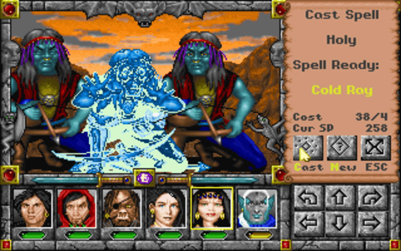 Gameplay screen of Might and Magic: Darkside of Xeen (3/8) Gameplay screen of Might and Magic: Darkside of Xeen (3/8)
