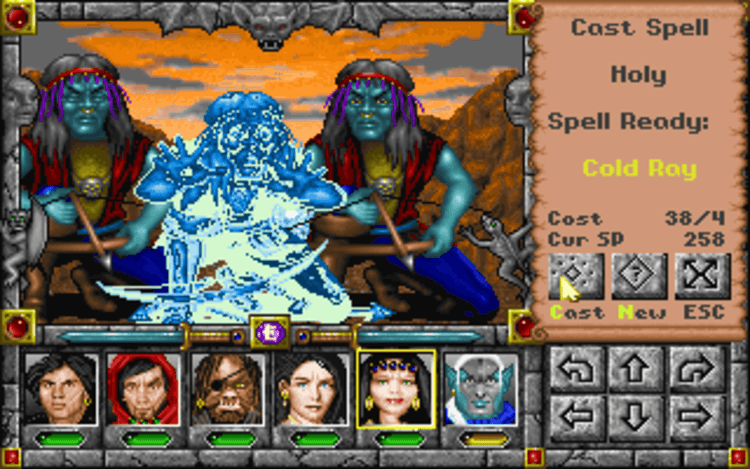 Gameplay screen of Might and Magic: Darkside of Xeen (3/8) Gameplay screen of Might and Magic: Darkside of Xeen (3/8)