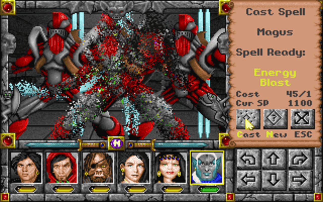 Gameplay screen of Might and Magic: Darkside of Xeen (4/8) Gameplay screen of Might and Magic: Darkside of Xeen (4/8)