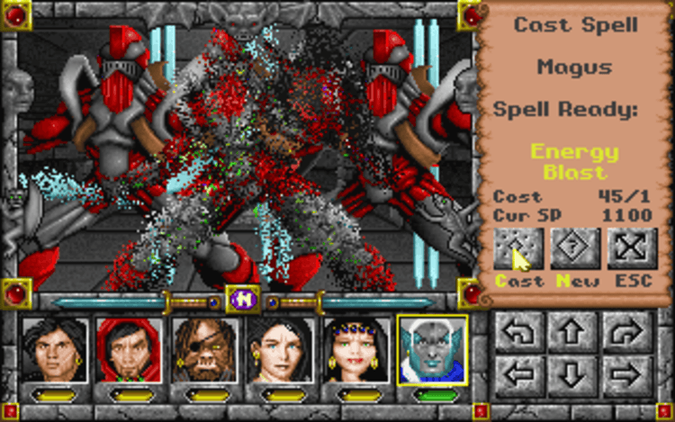 Gameplay screen of Might and Magic: Darkside of Xeen (4/8) Gameplay screen of Might and Magic: Darkside of Xeen (4/8)