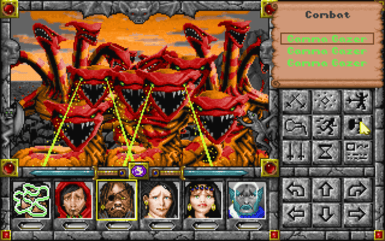 Gameplay screen of Might and Magic: Darkside of Xeen (7/8) Gameplay screen of Might and Magic: Darkside of Xeen (7/8)