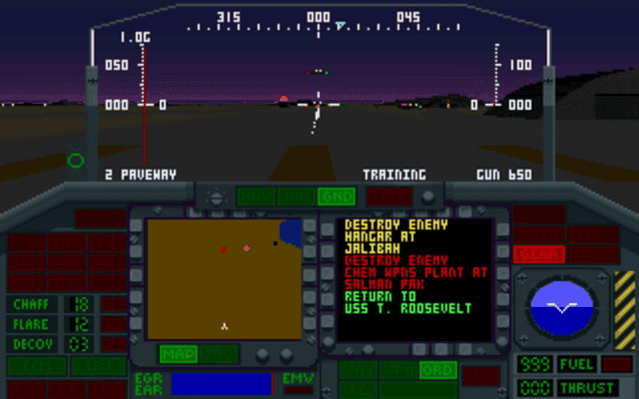 Gameplay screen of F-117A Nighthawk Stealth Fighter 2.0 (5/8) Gameplay screen of F-117A Nighthawk Stealth Fighter 2.0 (5/8)