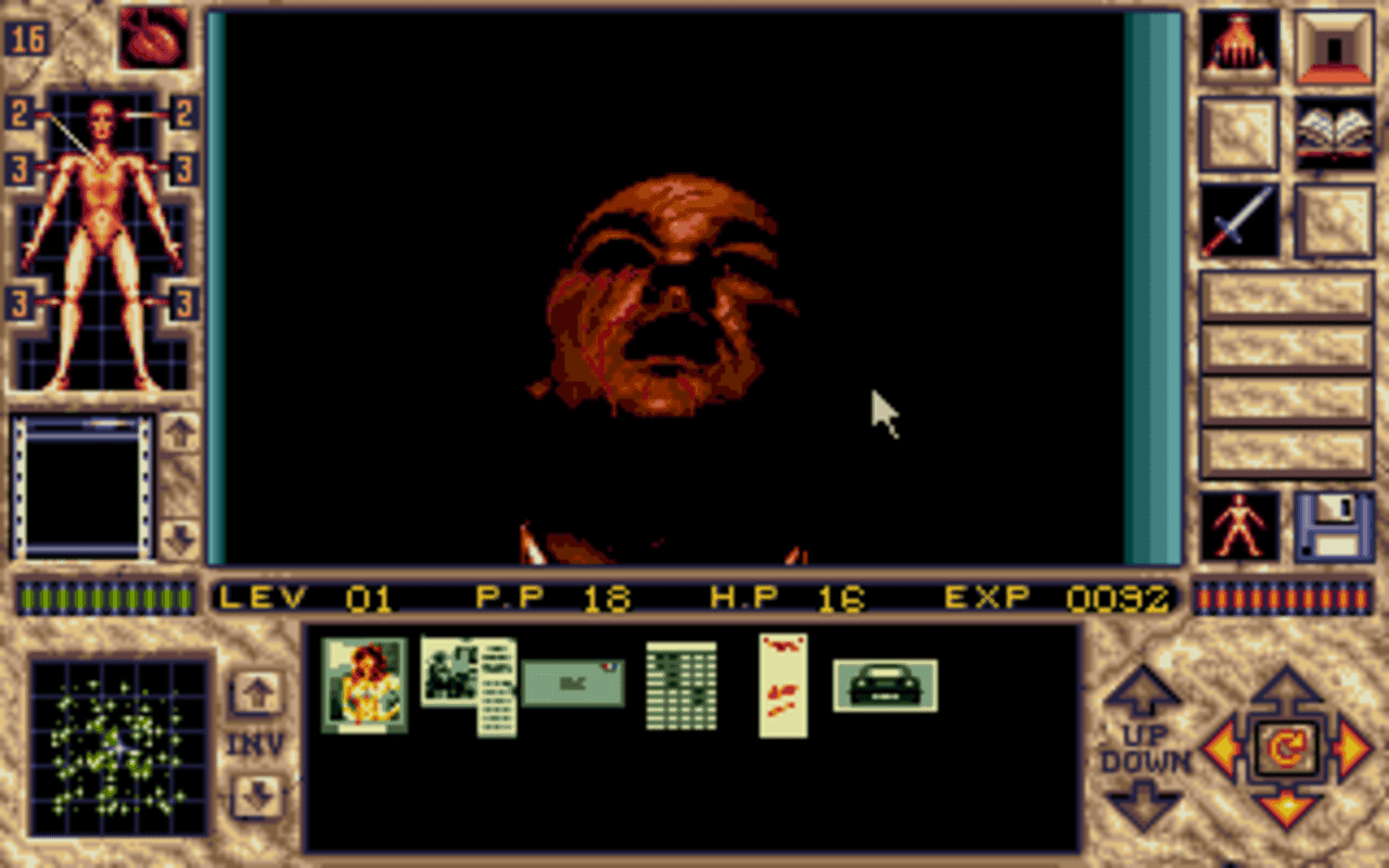 Gameplay screen of Elvira II: The Jaws of Cerberus (8/8) Gameplay screen of Elvira II: The Jaws of Cerberus (8/8)