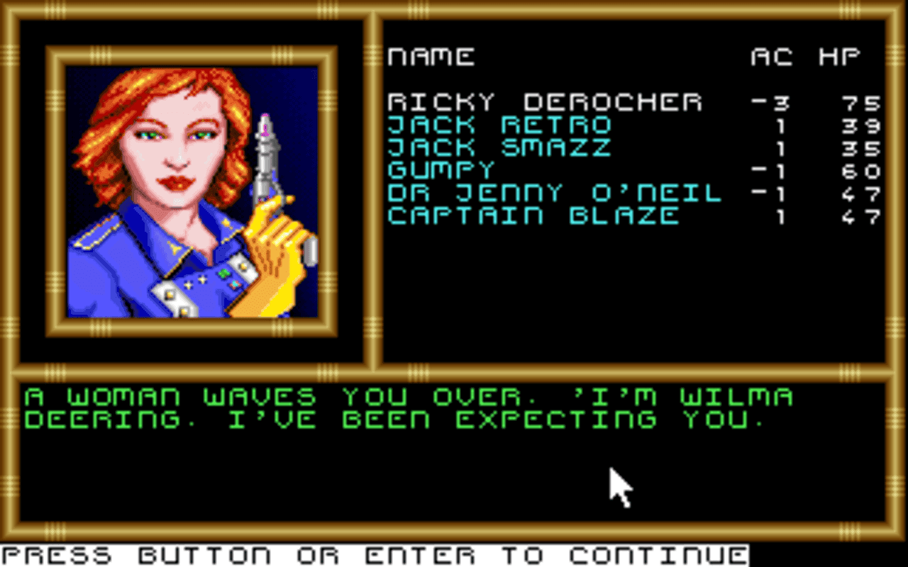 Gameplay screen of Buck Rogers: Countdown to Doomsday (6/8) Gameplay screen of Buck Rogers: Countdown to Doomsday (6/8)