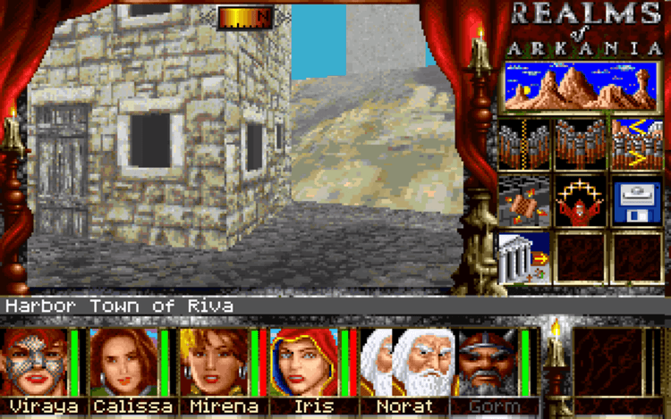 Gameplay screen of Realms of Arkania III: Shadows over Riva (2/8) Gameplay screen of Realms of Arkania III: Shadows over Riva (2/8)