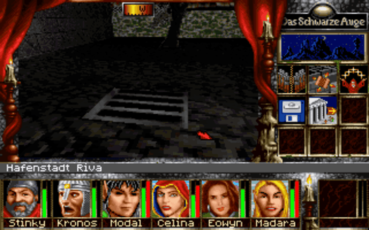 Gameplay screen of Realms of Arkania III: Shadows over Riva (4/8) Gameplay screen of Realms of Arkania III: Shadows over Riva (4/8)