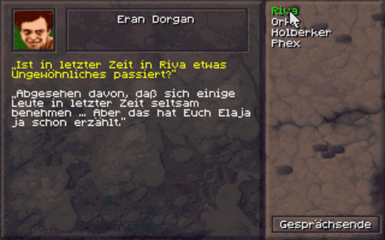 Gameplay screen of Realms of Arkania III: Shadows over Riva (5/8) Gameplay screen of Realms of Arkania III: Shadows over Riva (5/8)