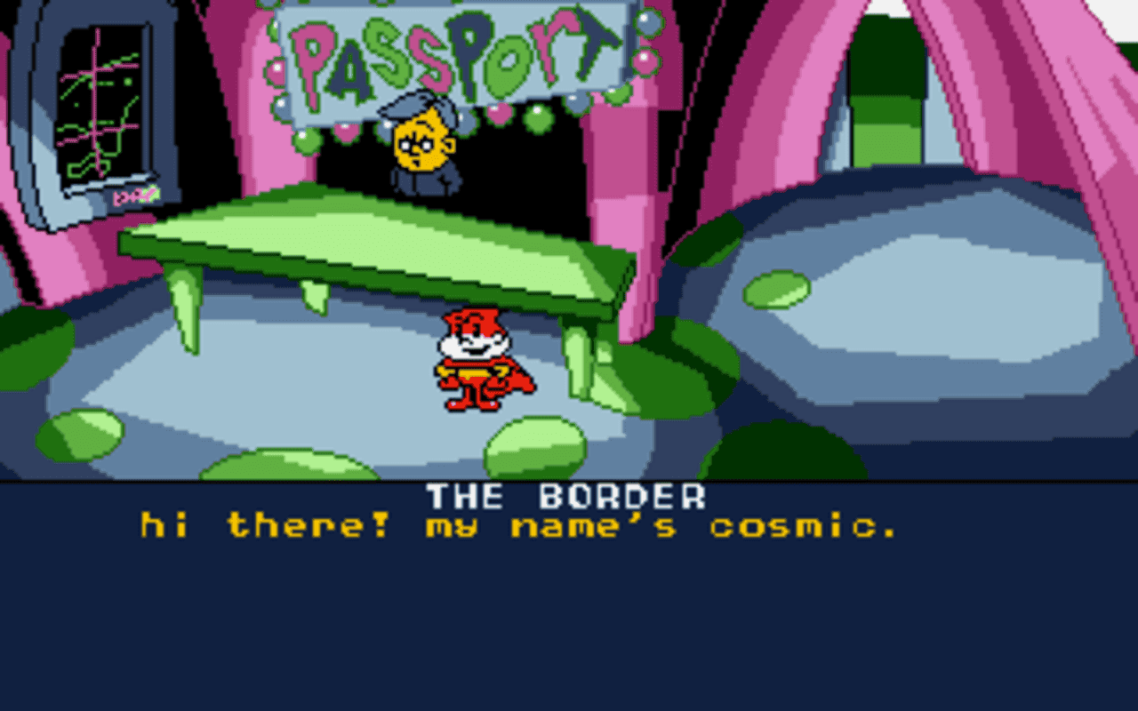 Gameplay screen of Cosmic Spacehead (4/8) Gameplay screen of Cosmic Spacehead (4/8)