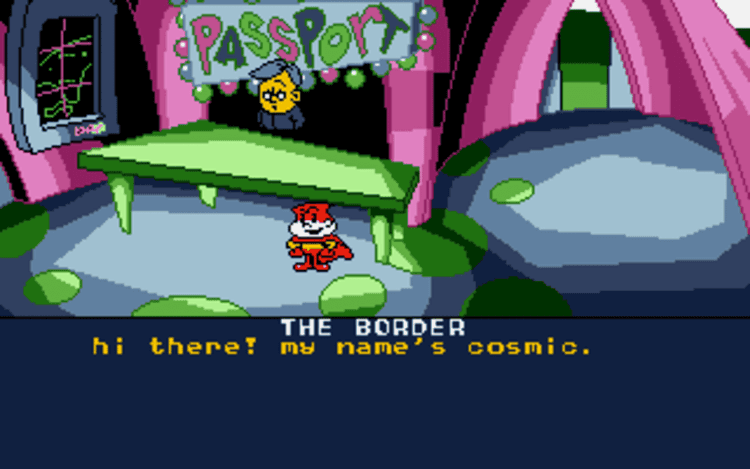 Gameplay screen of Cosmic Spacehead (4/8) Gameplay screen of Cosmic Spacehead (4/8)