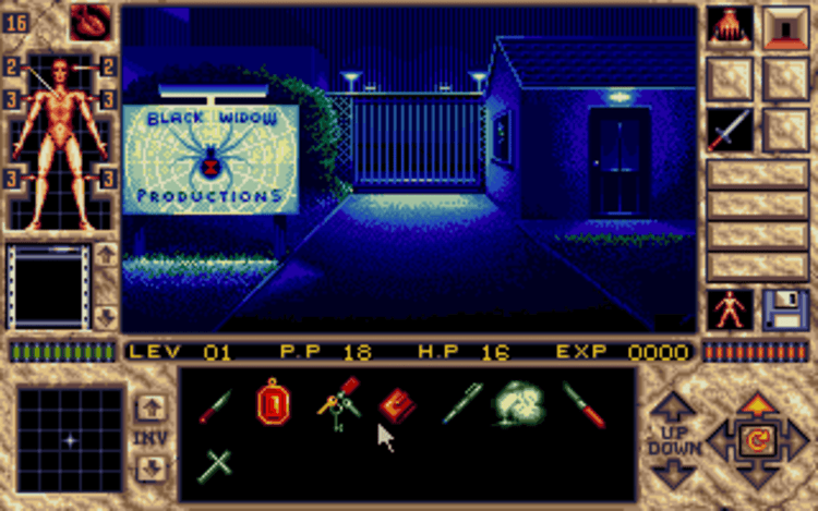 Gameplay screen of Elvira II: The Jaws of Cerberus (2/8) Gameplay screen of Elvira II: The Jaws of Cerberus (2/8)
