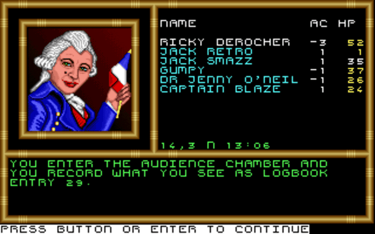 Gameplay screen of Buck Rogers: Countdown to Doomsday (7/8) Gameplay screen of Buck Rogers: Countdown to Doomsday (7/8)