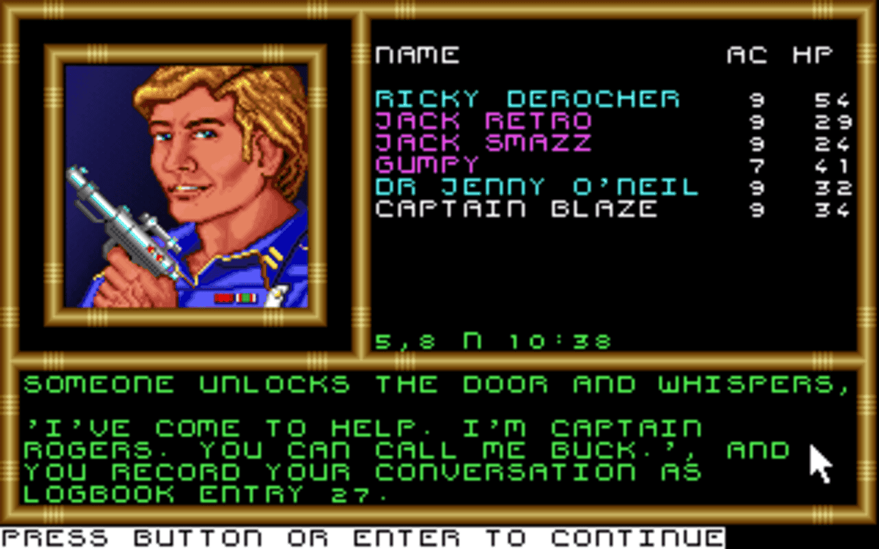 Gameplay screen of Buck Rogers: Countdown to Doomsday (1/8) Gameplay screen of Buck Rogers: Countdown to Doomsday (1/8)